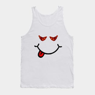 Croissant & Smile (in the shape of a face) Tank Top